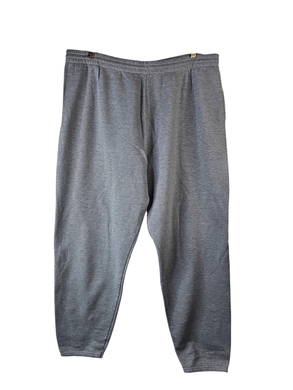 Fruit of the Loom Mens 2XL Heather Gray Elastic Cuff Fleece Sweatpants